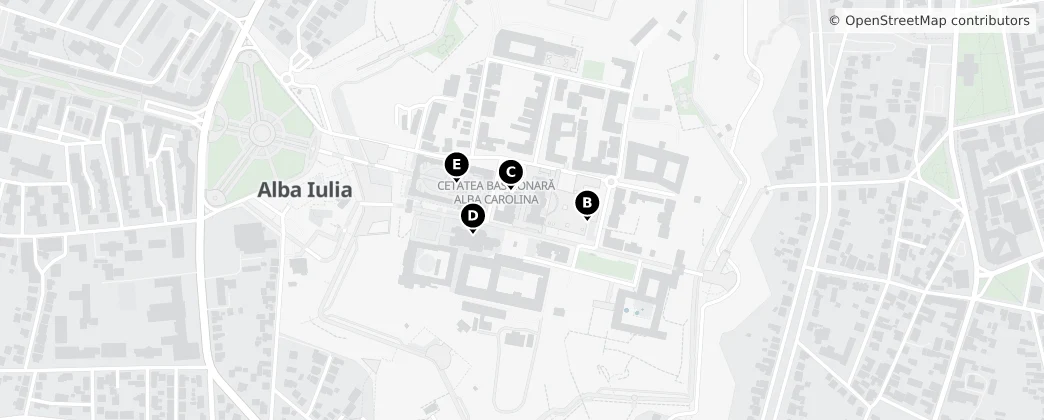 Map of Alba Iulia