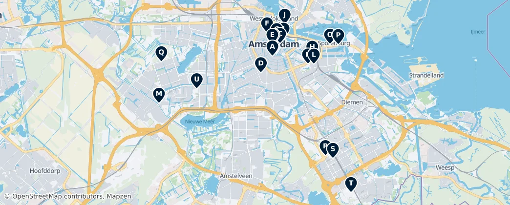 Map of Amsterdam
