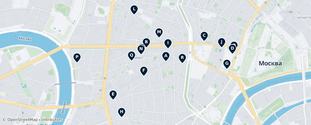 Map of Arbat