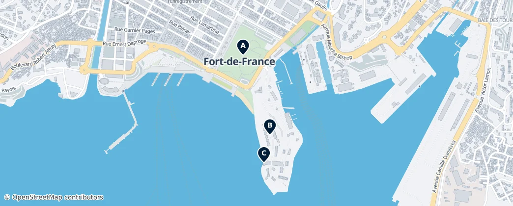 Map of Arrondissement Fort-de-France