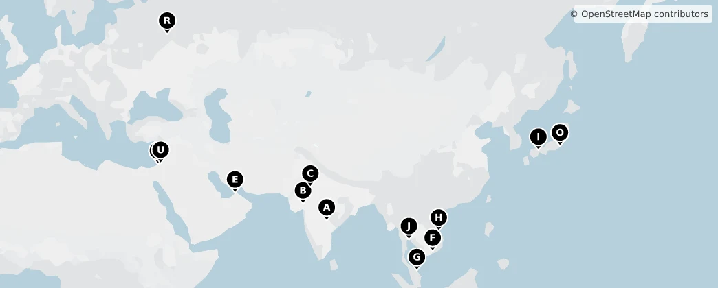 Map of Azië
