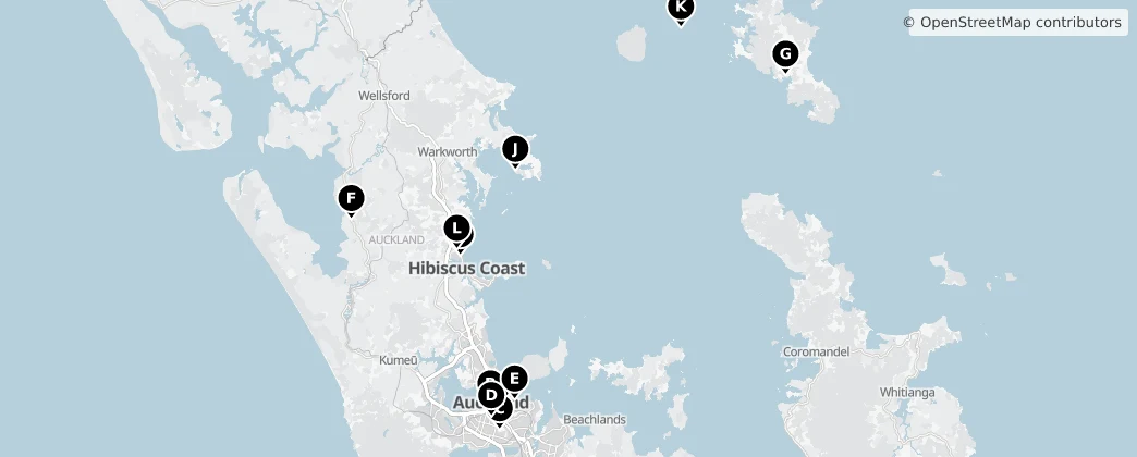 Map of Auckland