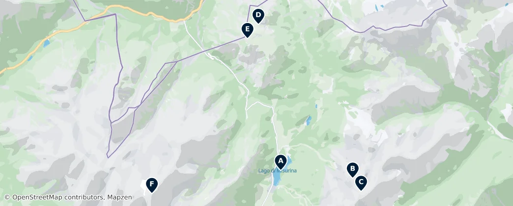 Map of Auronzo di Cadore