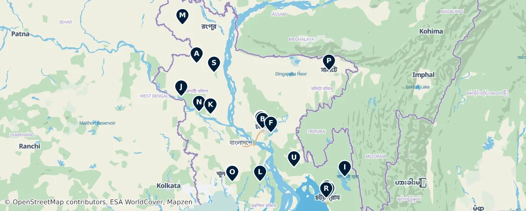 Map of Bangladesh