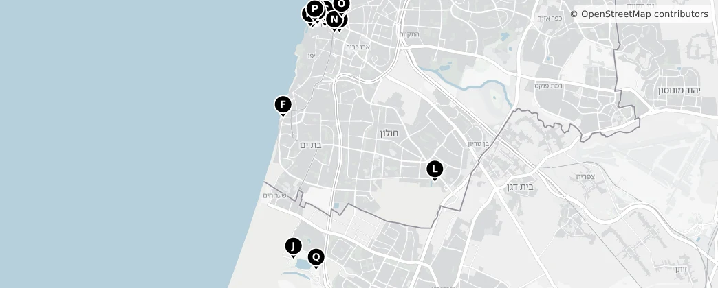Map of Bat Yam
