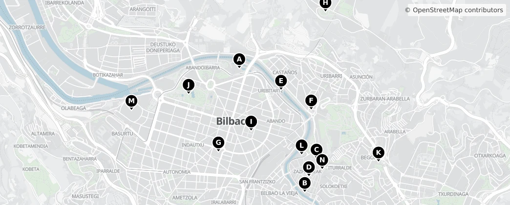 Map of Bilbao
