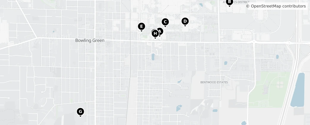 Map of Bowling Green