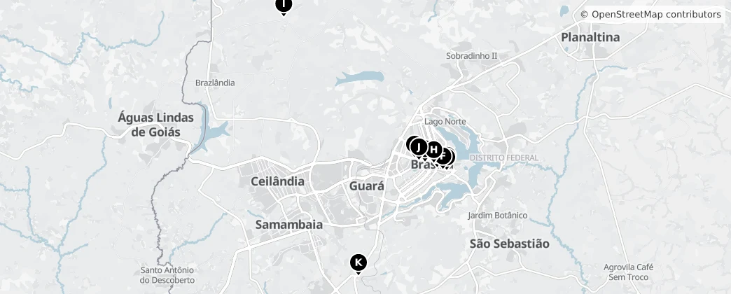 Map of Brasilia