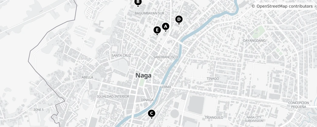 Map of Camarines Sur