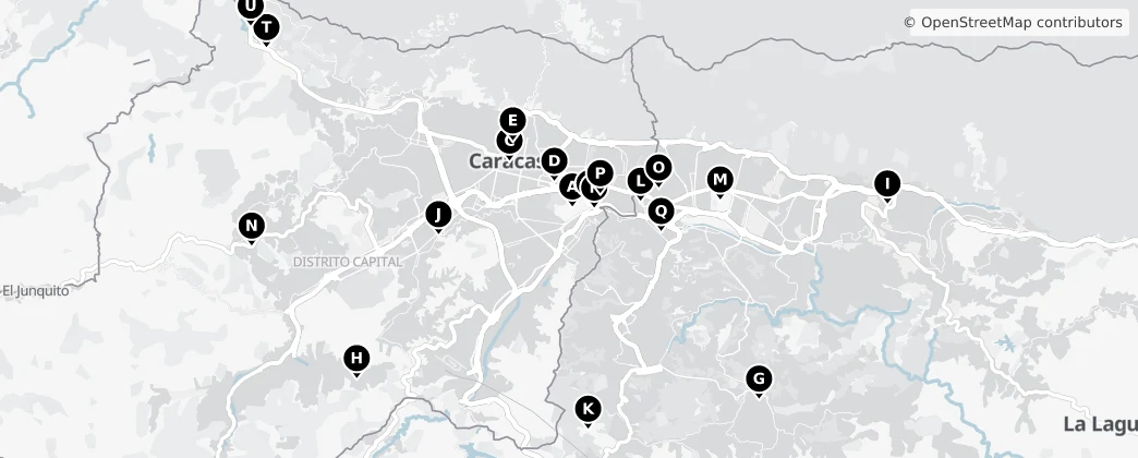 Map of Caracas