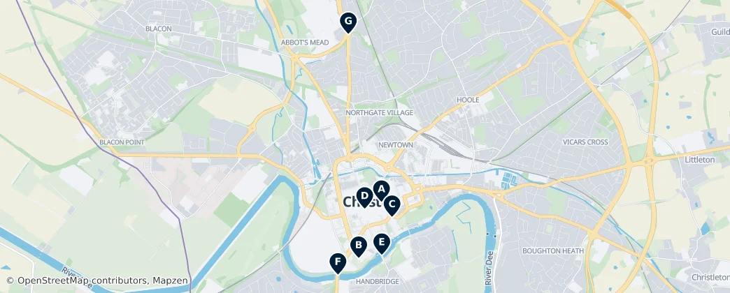 Map of Chester