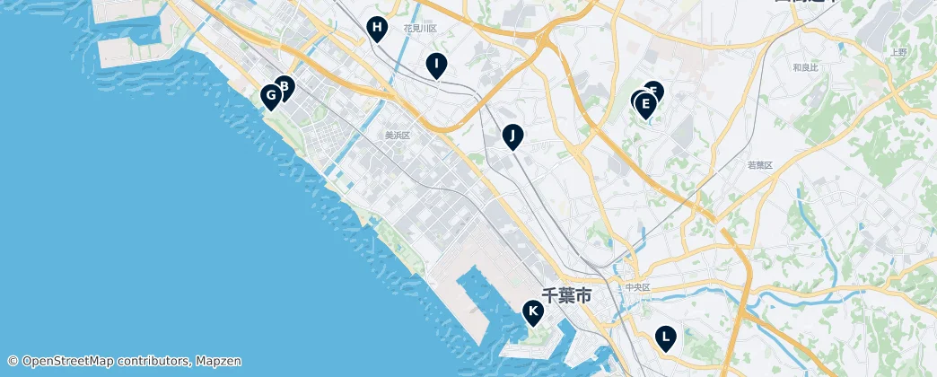 Map of Chiba