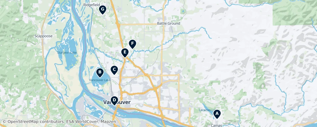 Map of Clark County
