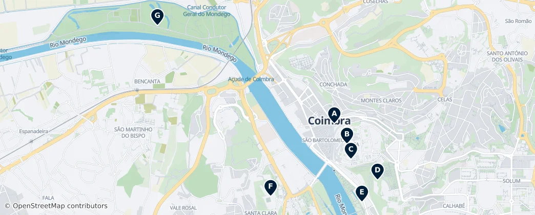 Map of Coimbra