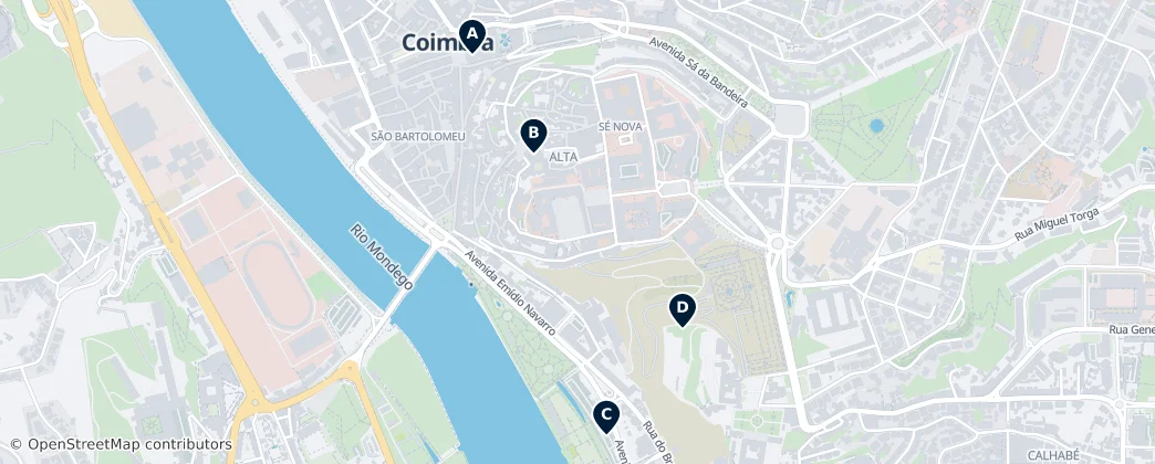 Map of Coimbra