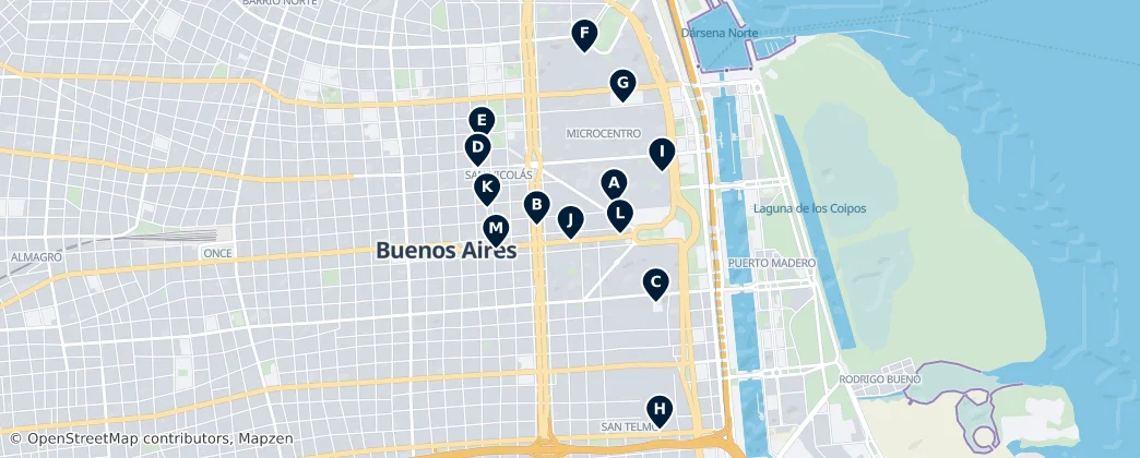 Map of Comuna 1