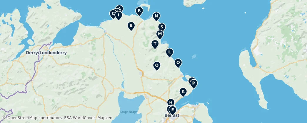 Map of County Antrim