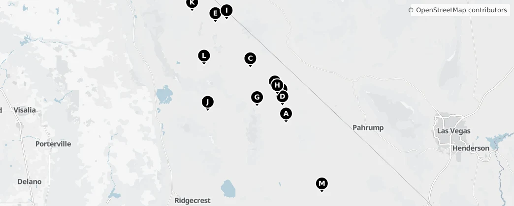 Map of Death Valley