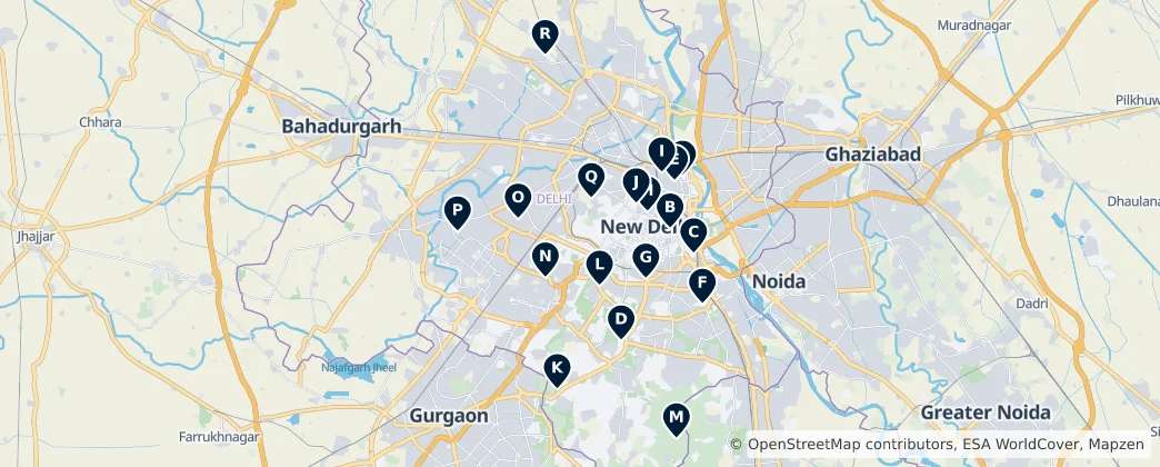Map of Delhi