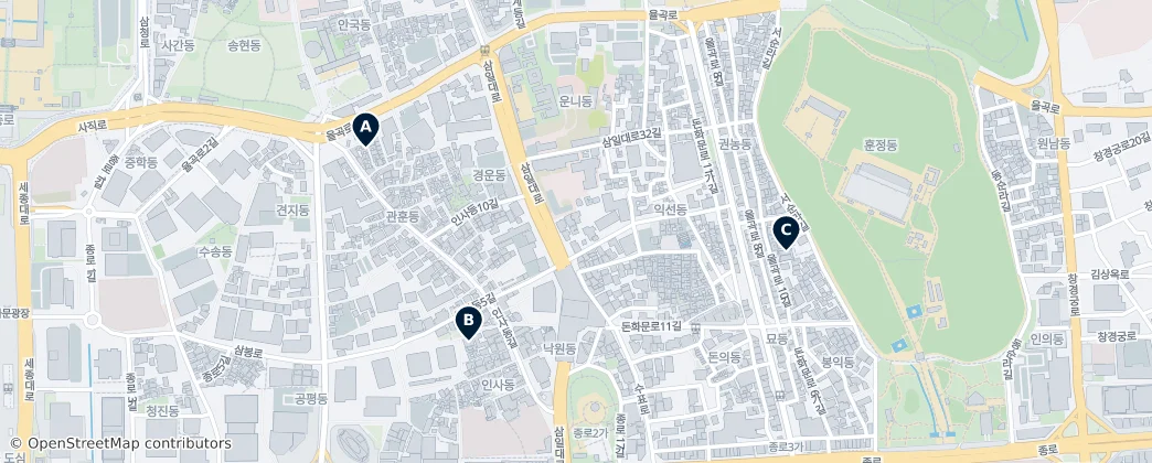 Map of Donui-dong