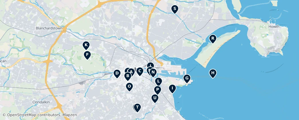 Map of Dublin