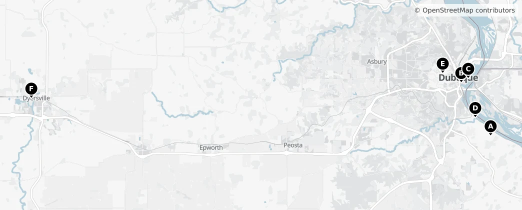 Map of Dubuque