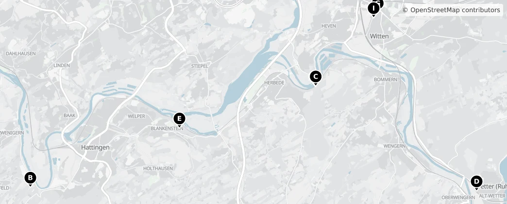 Map of Ennepe-Ruhr-Kreis