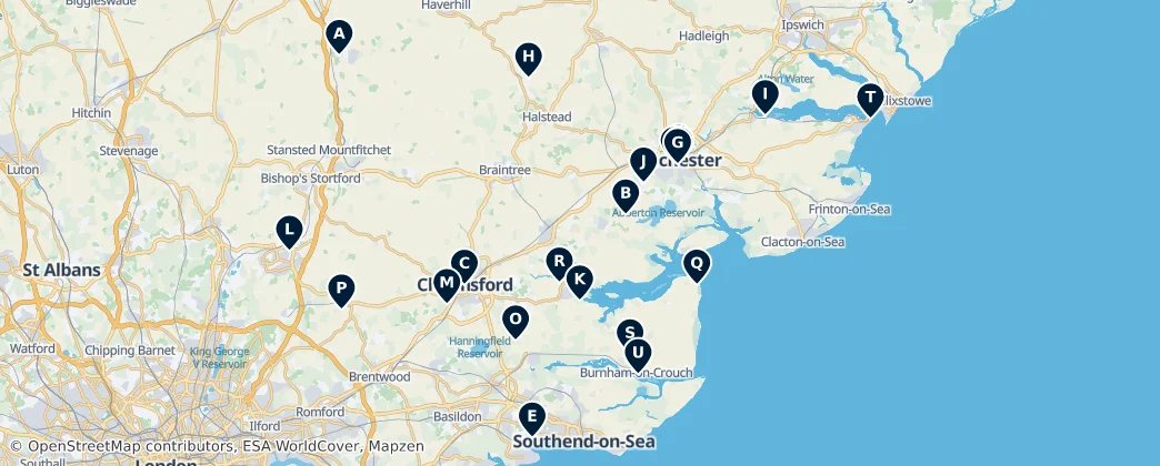 Map of Essex
