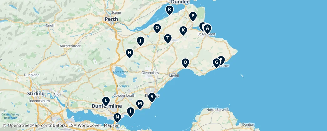 Map of Fife