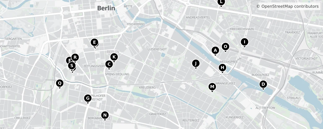 Map of Friedrichshain-Kreuzberg