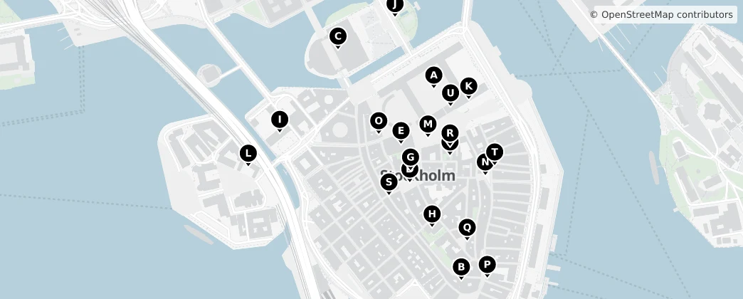 Map of Gamla Stan