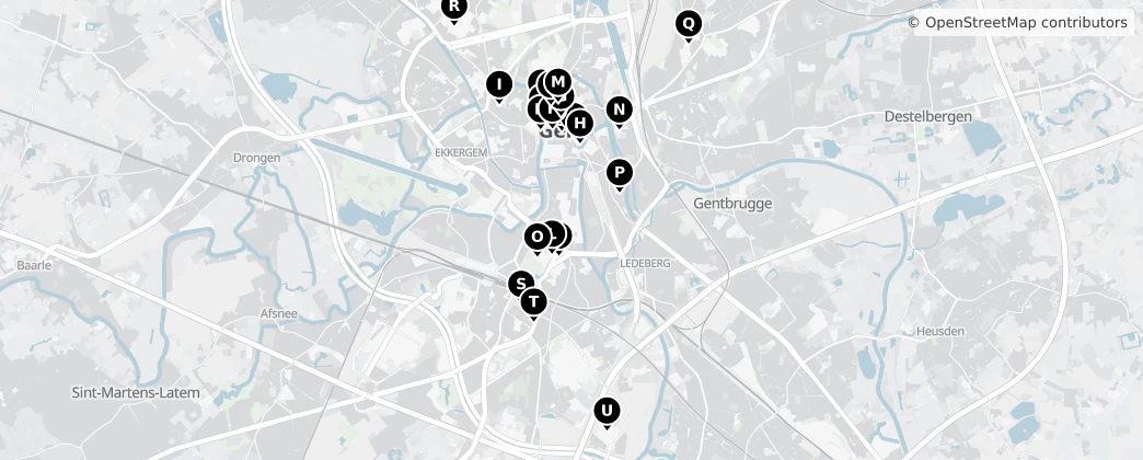 Map of Gent