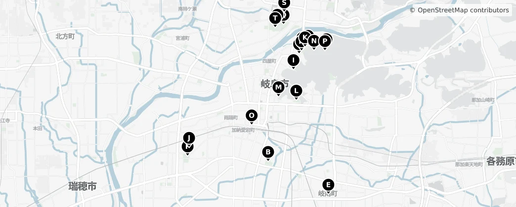 Map of Gifu