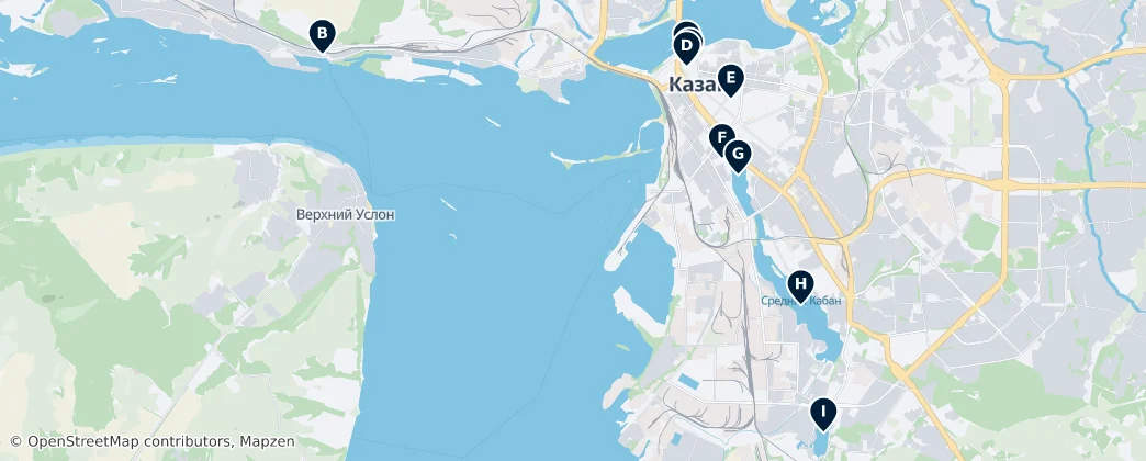 Map of Kazan