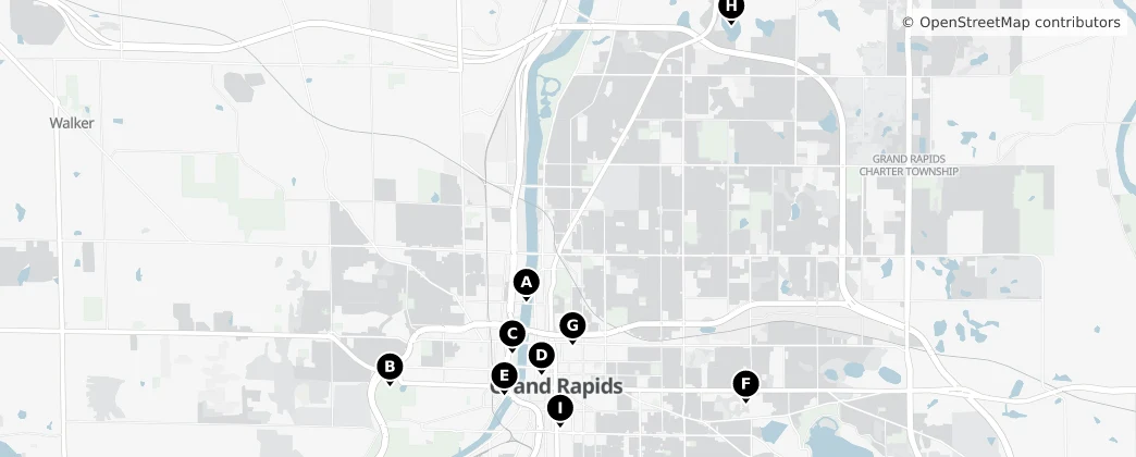 Map of Grand Rapids
