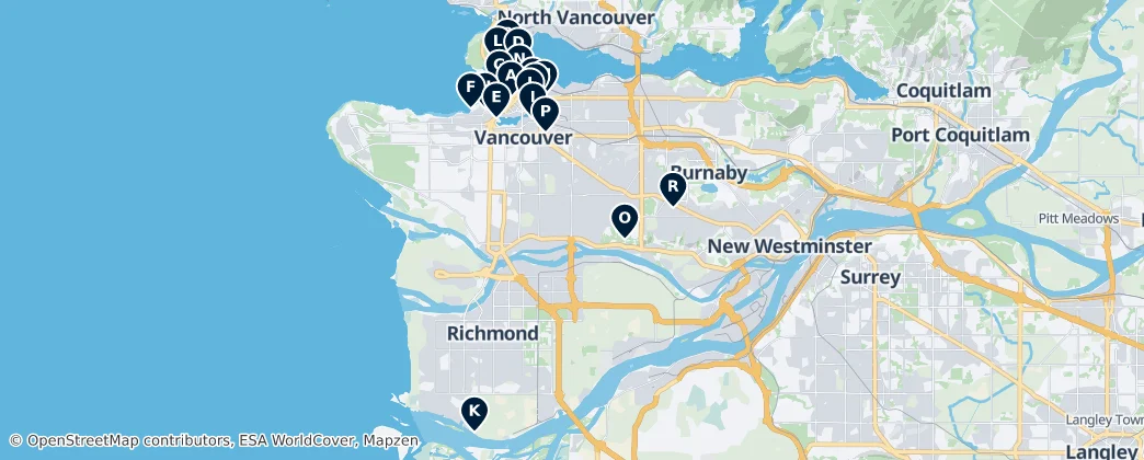 Map of Metro Vancouver Regional District