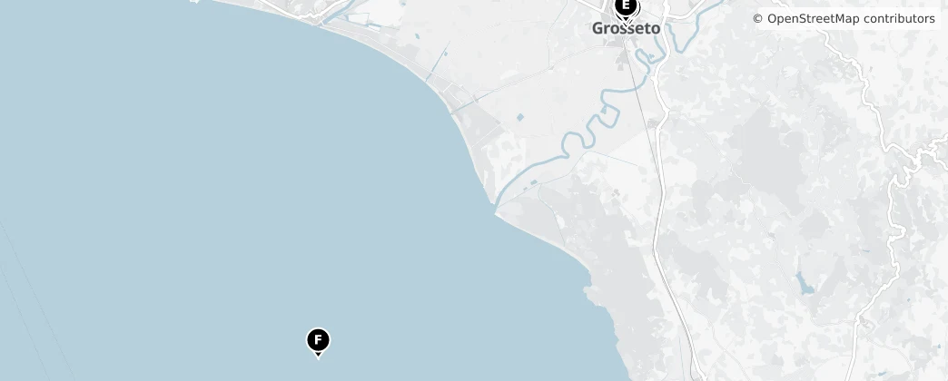 Map of Grosseto