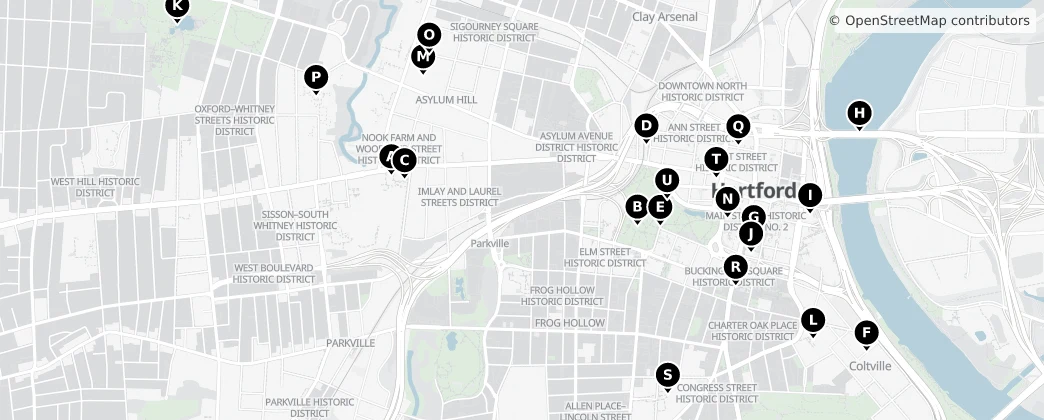 Map of Hartford
