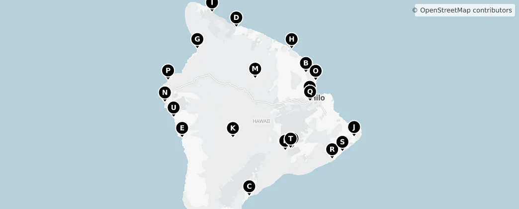 Map of Hawaï