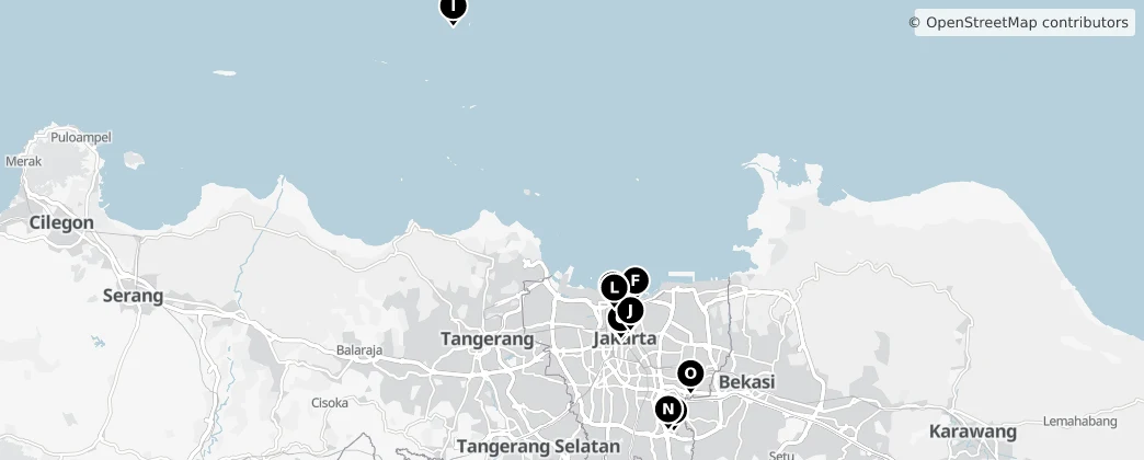 Map of Speciale Hoofdstedelijke Regio Jakarta