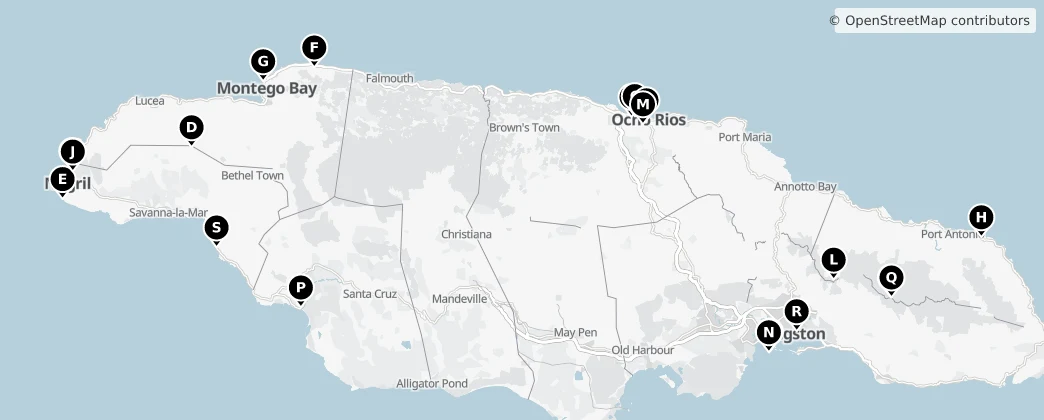 Map of Jamaica