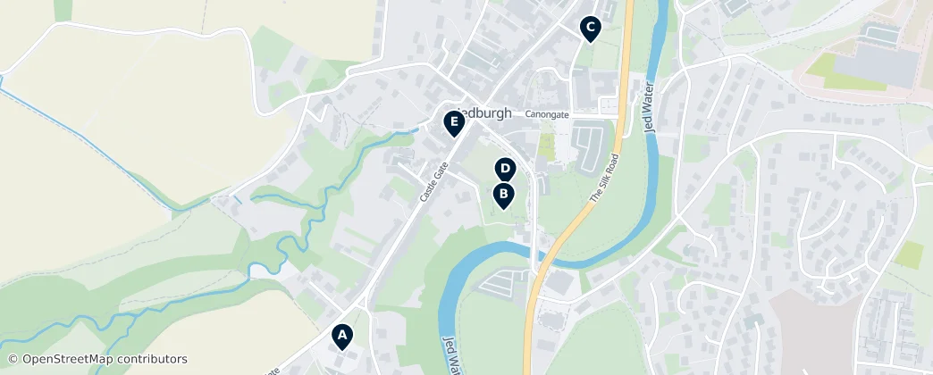 Map of Jedburgh