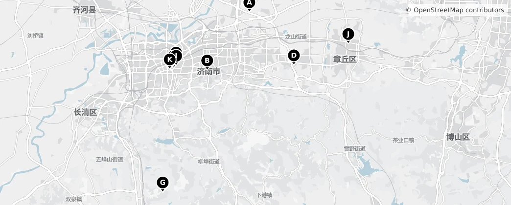 Map of Jinan