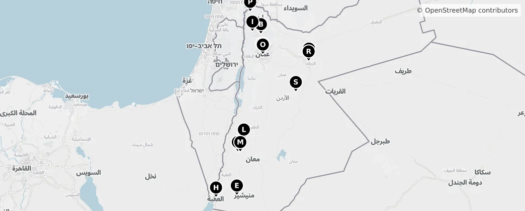 Map of Jordanië