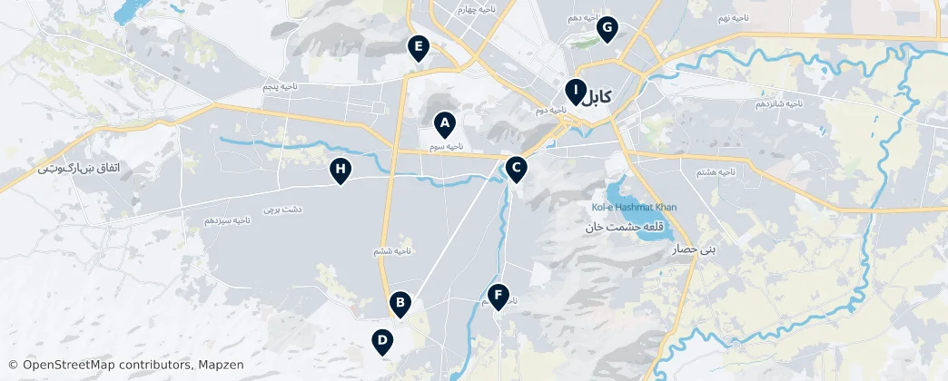 Map of Kaboel