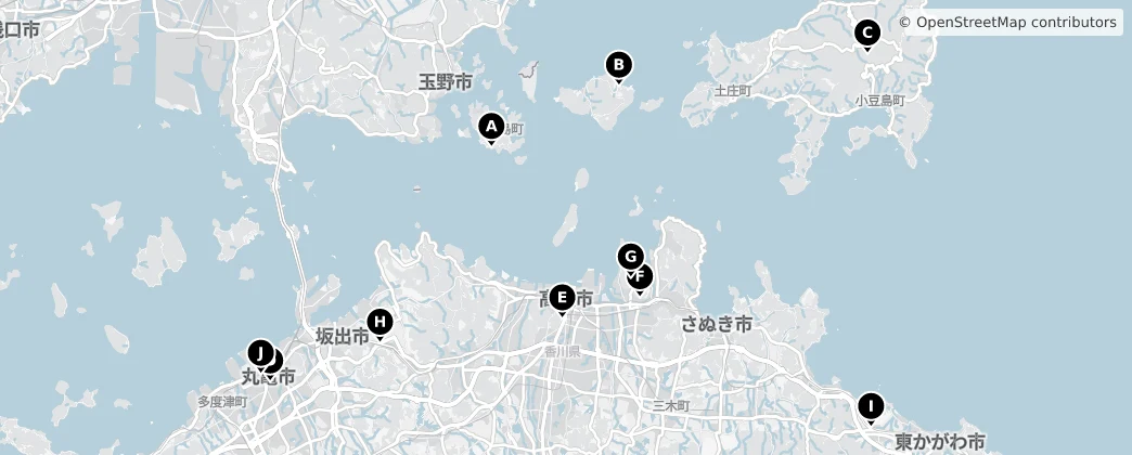 Map of Kagawa