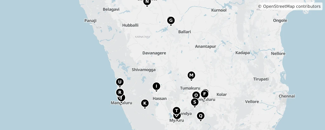 Map of Karnataka