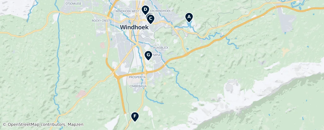 Map of Khomas