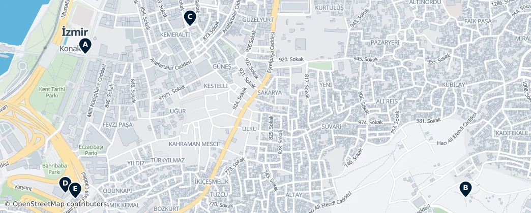 Map of Konak