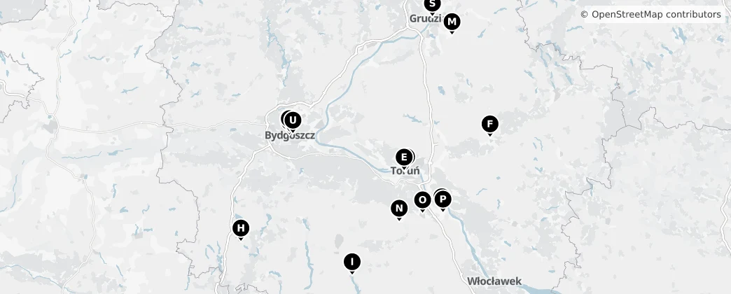 Map of Koejavië-Pommeren